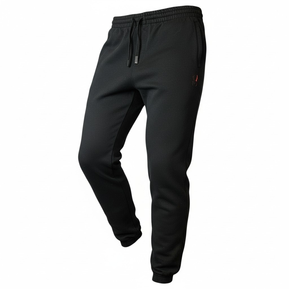 Spyder Active Jogger Sweatpants Mens Large Black Stretch Quick Dry Log